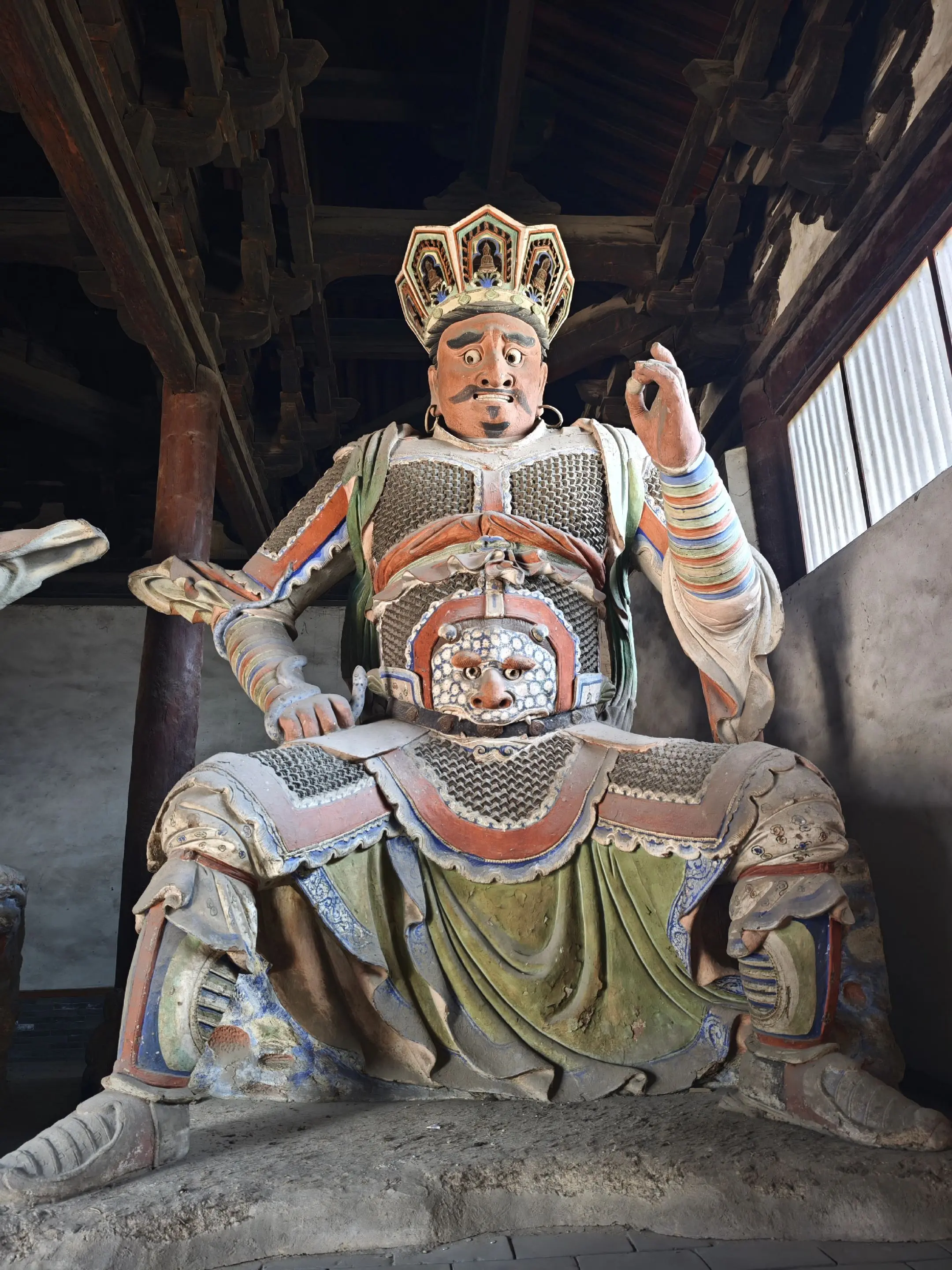 善化古寺。八大辽构之一，大雄宝殿面积排名辽构第三，开敞的内部空间太敞亮...
