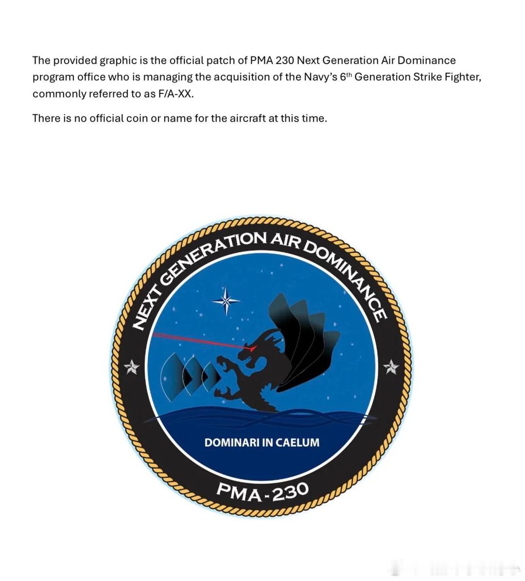 有美国军迷根据《信息自由法案》给五角大楼发信索要关于美国海军F/A-XX的相关资