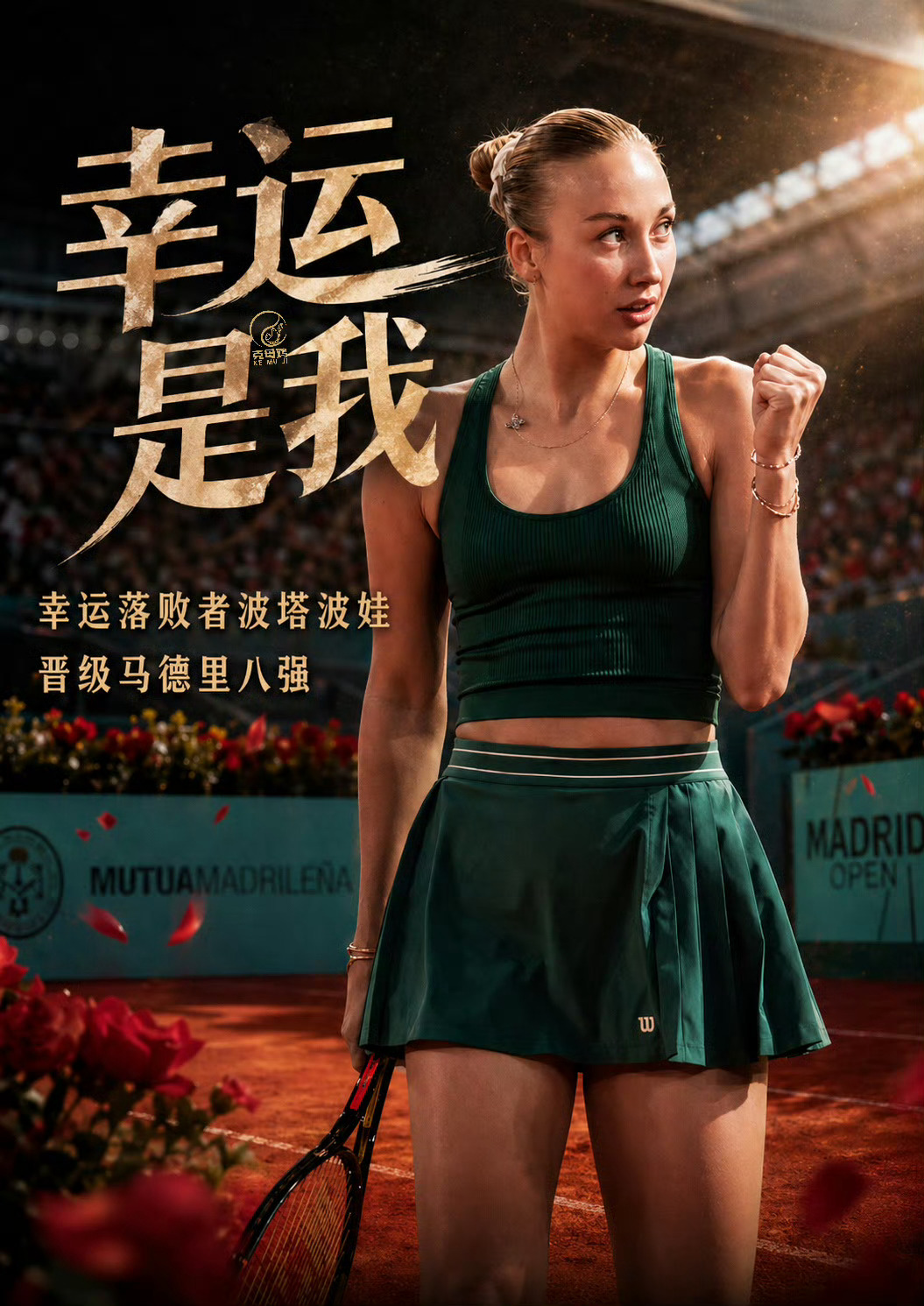 莱巴金娜无缘马德里赛八强 马德里公开赛爆大冷！幸运落败者波塔波娃连胜两大满贯得主