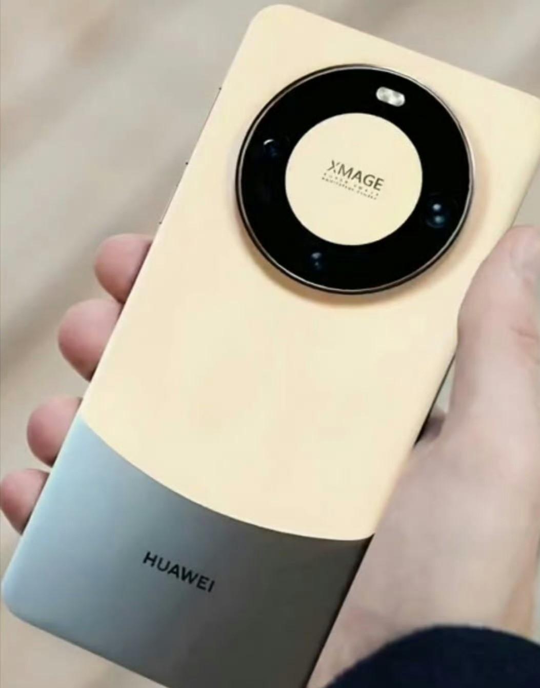 果然大厂的设计感还是很在线的嘛！[赞]网传曝光的华为Mate60真机图，虽然能看