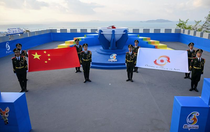 三亚亚沙会三亚亚沙会火炬传递  3月30日，第六届亚洲沙滩运动会火种采集仪式在海