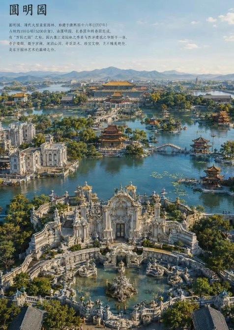 圆明园太可惜了，英法联军太可恨了。 