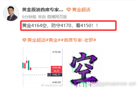 场外跟单的朋友们及时抓住利润减仓护利黄金黄金首席专家-老罗金价银价双双大涨