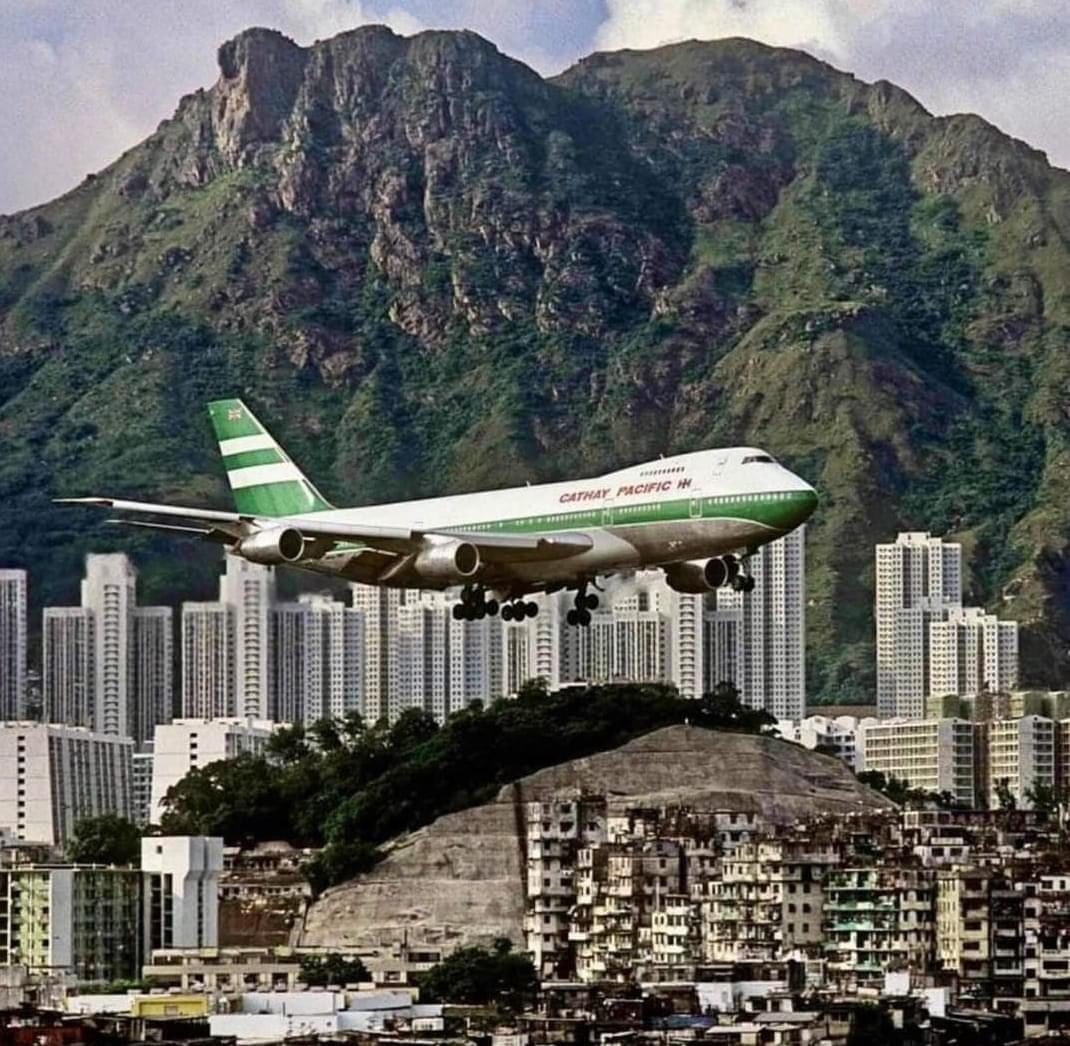 香港上空的747 ​​​