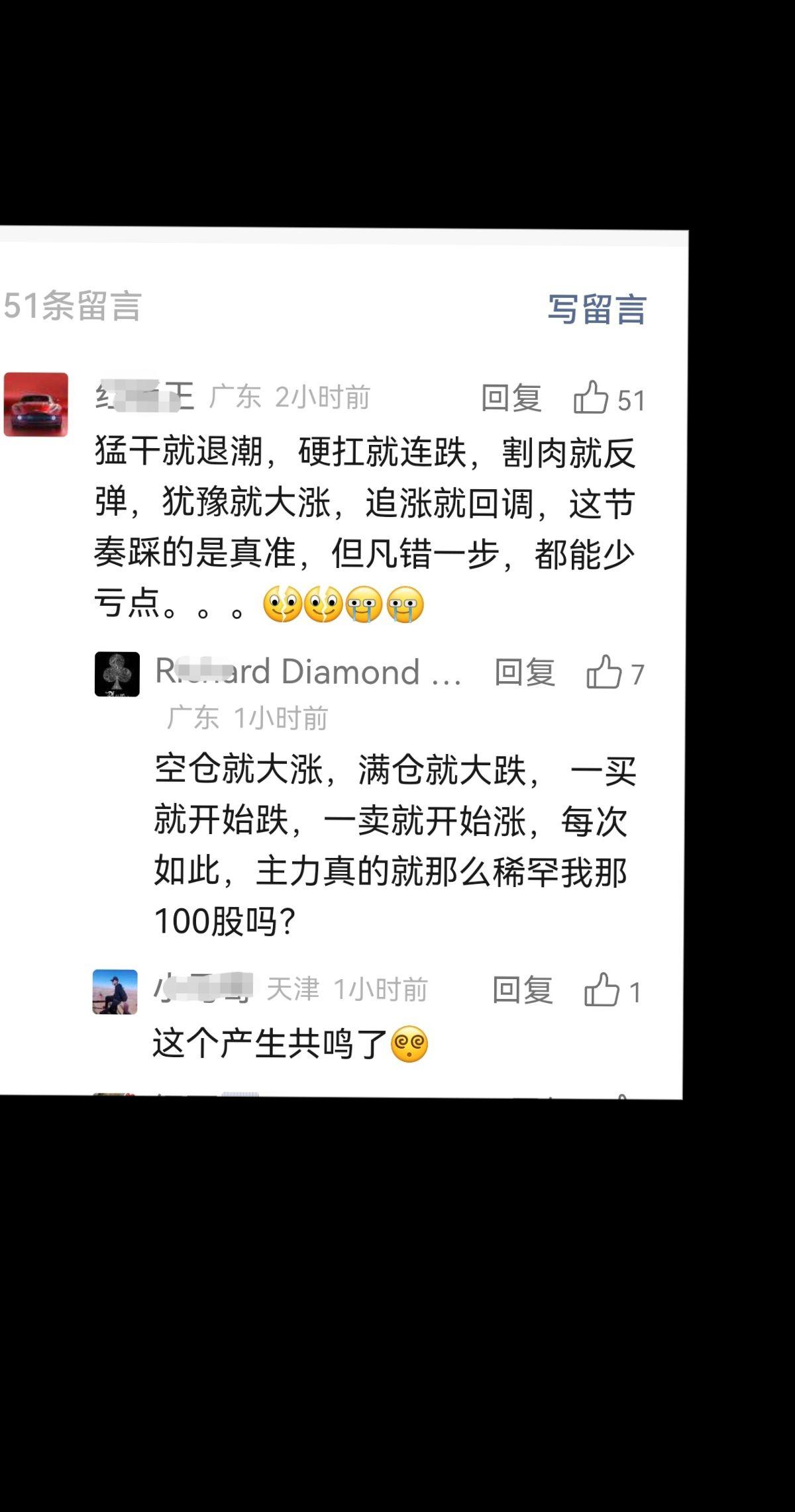 股友评论，共振上了吗