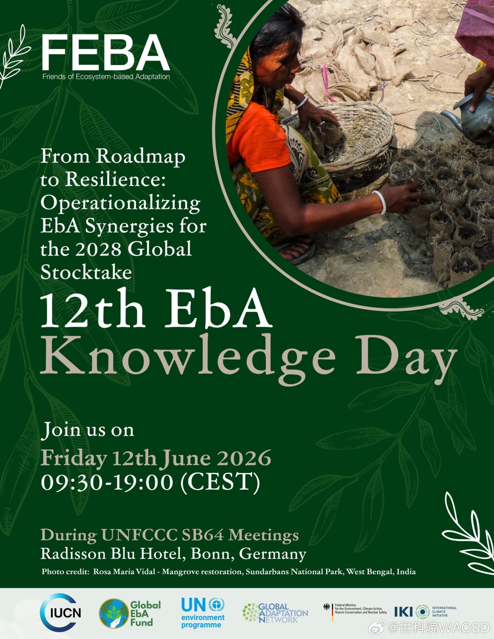 第十二届EbA知识日重磅来袭！6月12日德国波恩见时值国际生物多样性日，全球生态