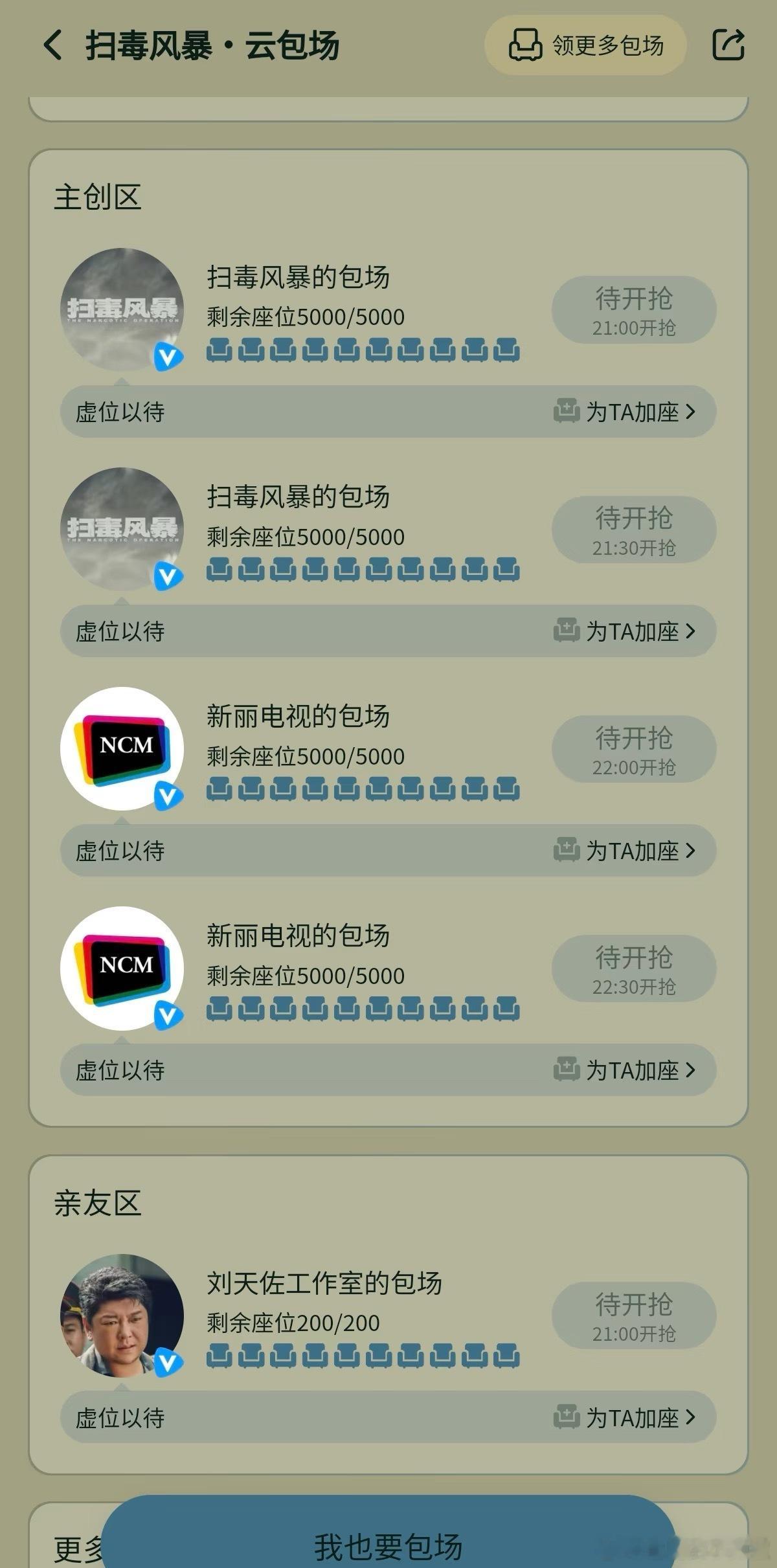 剧王够意思，今晚超点直接包场2w，🐧又幸福了☺️ ​​​