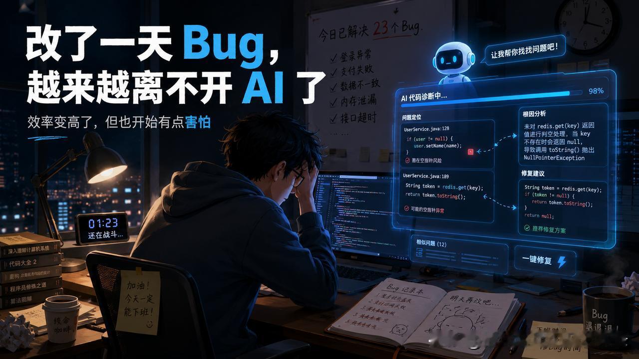 今天改了一天 Bug，前前后后大概七八个。
改到最后突然有点恍惚：现在我排查问题
