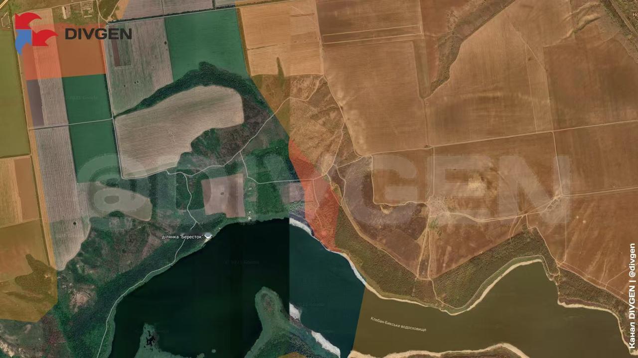 康斯坦丁诺夫方向，南部集群突击队在南部的水库又撕下两块地方，看来有水乌军还可以喝