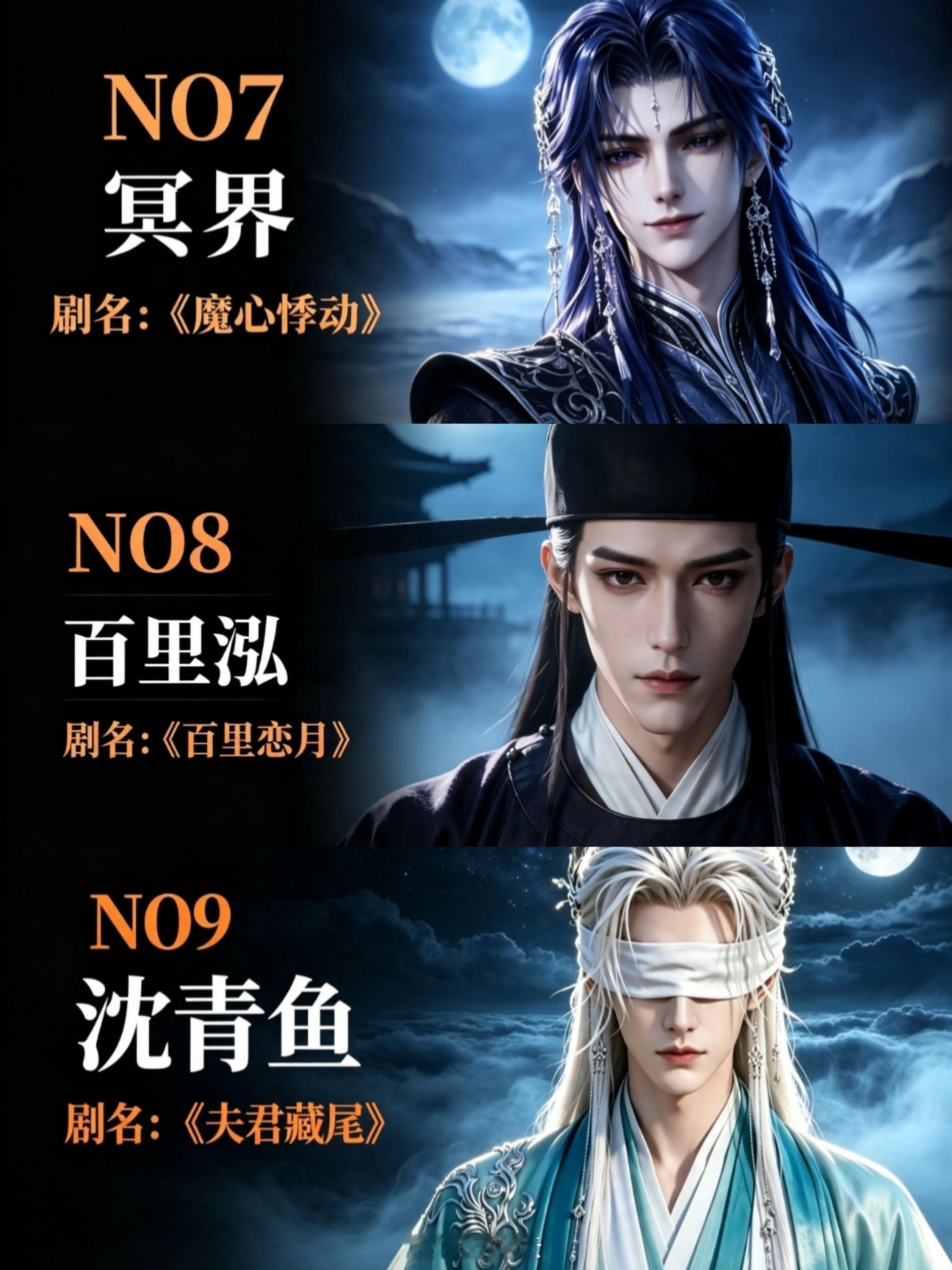 盘点AI漫剧里的顶颜男主 没有真人的各种外在限制，AI可以塑造出各种极致颜值的男