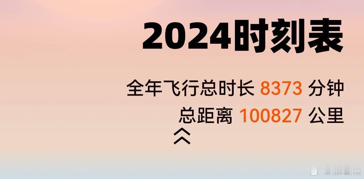 2024年，我飞行了140个小时。 