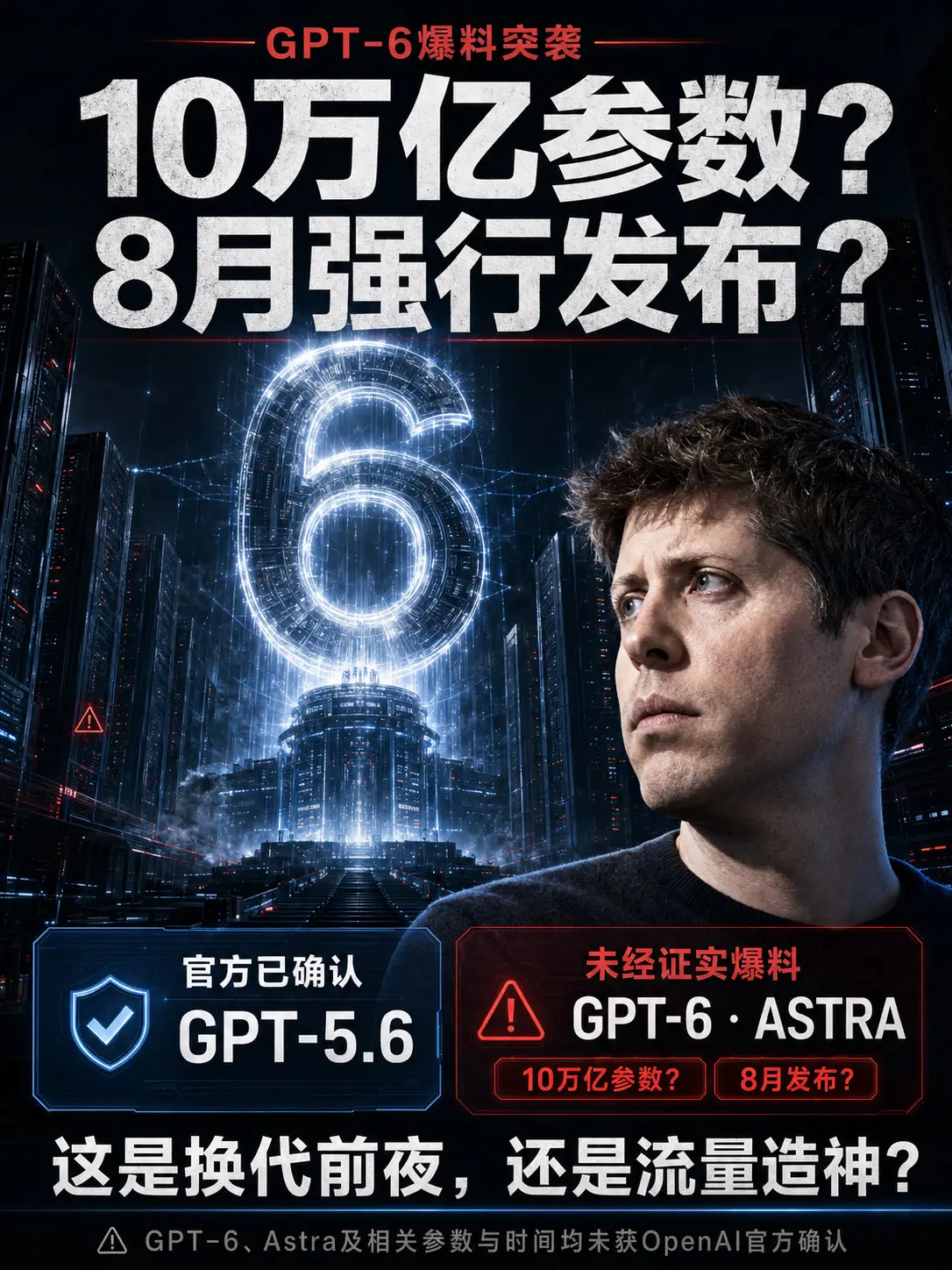GPT-6：换代前夜，还是流量造神？“10万亿参数、代号Astra、8...
