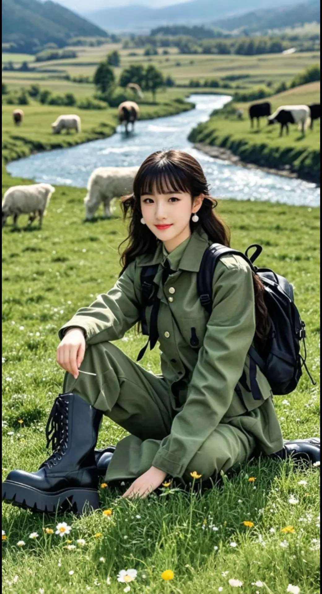 AI扩图 AI牧野旅人