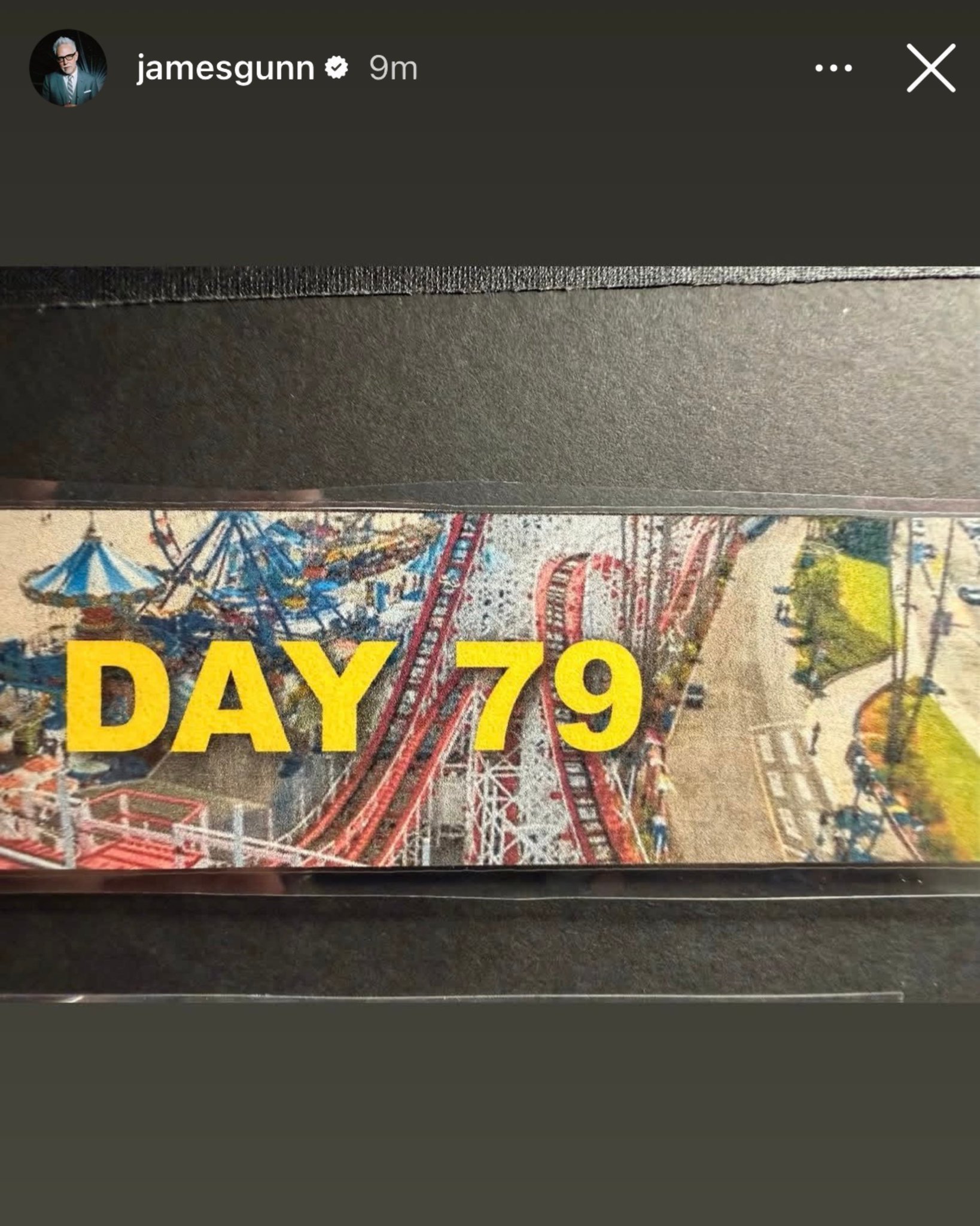 DC古恩分享图片，《超人:明日之人》拍摄第79天。电影超人