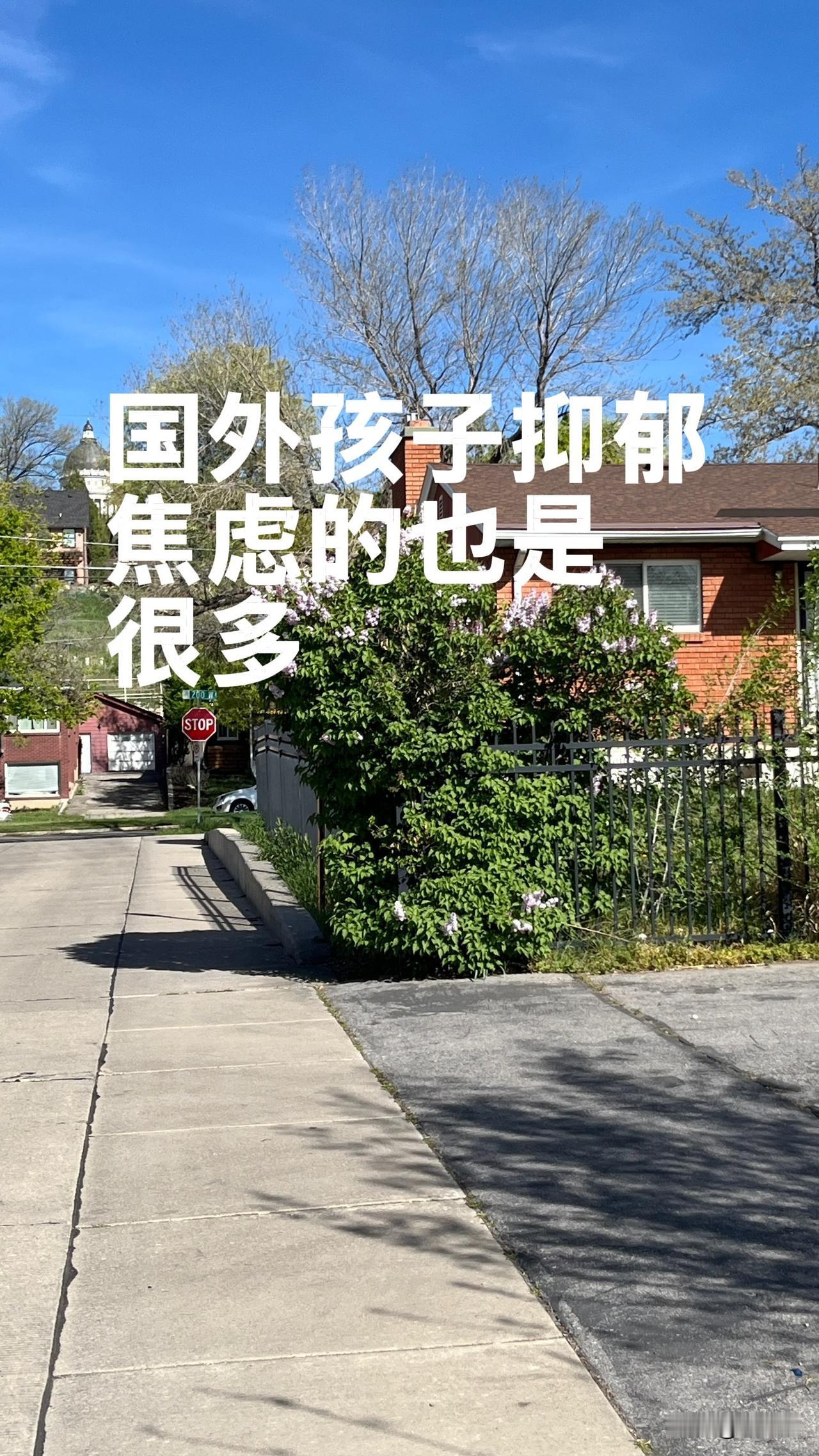 现在不仅国内孩子焦虑、抑郁的多了，

国外这几年也是一样。

很多孩子表面看着正