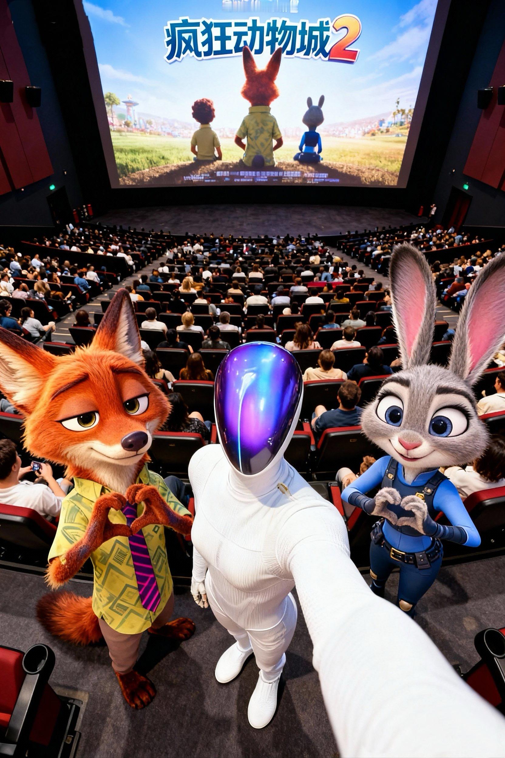 每个人都有无限可能，当然也包括机器人疯狂动物城2 很好看 小鹏机器人