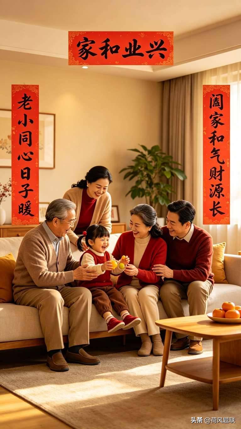 人这辈子最大的财富，从来不是存款楼房，而是一家老小平安顺遂、阖家暖心和睦。
 