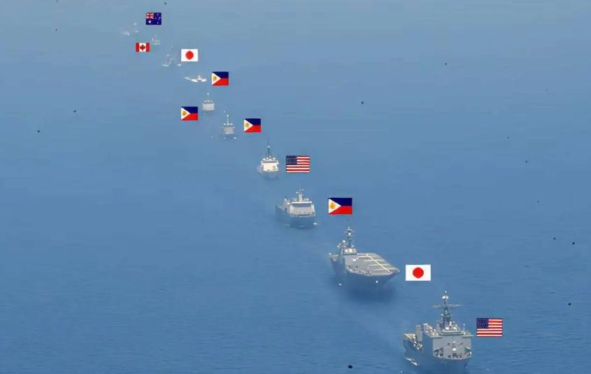 据外媒及公开军事动态报道，日本、菲律宾、澳大利亚等七国在南海周边启动了一场为期1