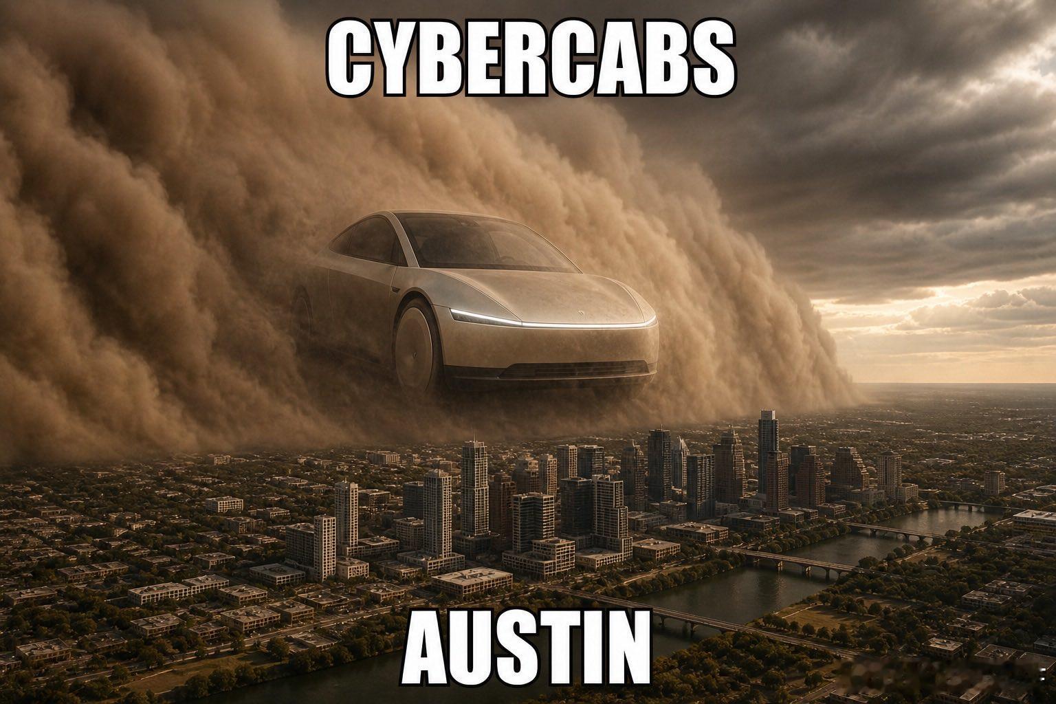 奥斯汀要沦陷了。。。。[泪奔]特斯拉cybercab ​​​
