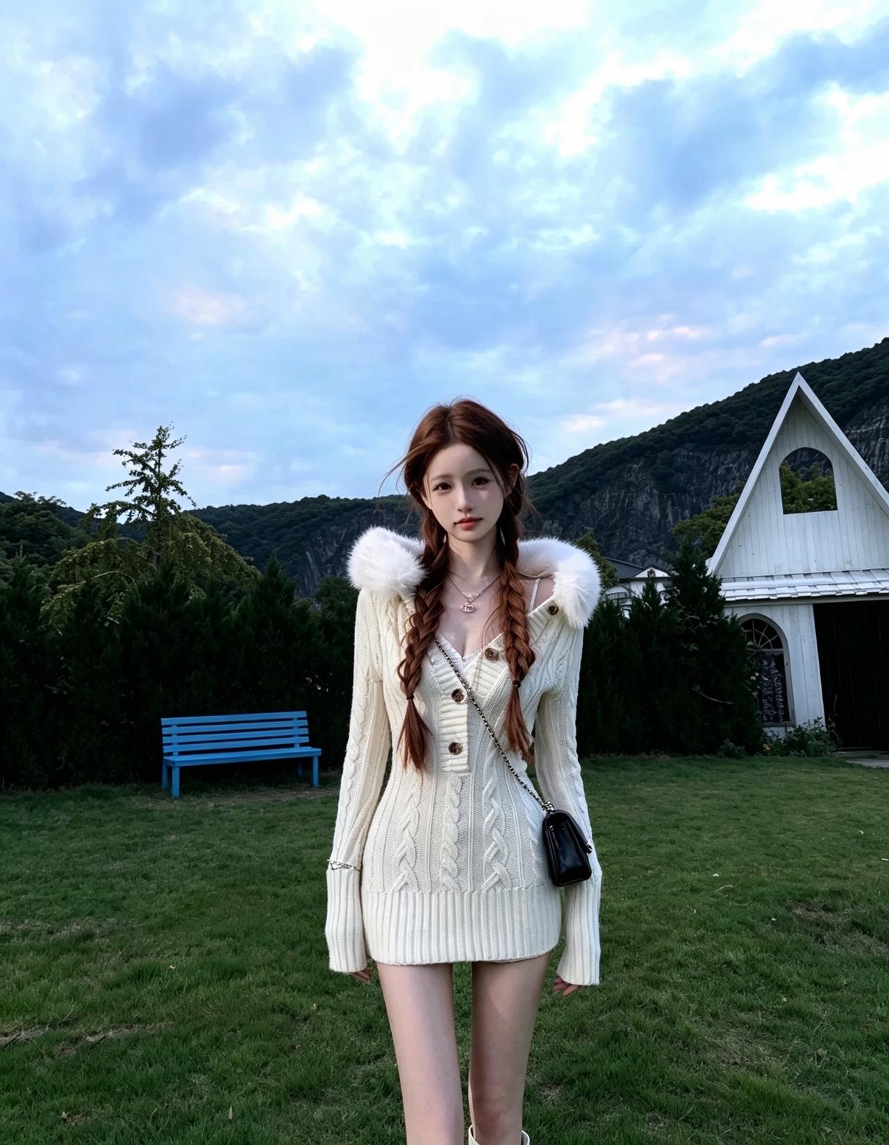 自然文艺风穿搭 甜系少女感穿搭