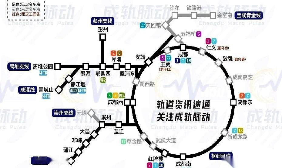网上这张流传开的成都环形铁路线路图，把目光一下子拽回了沉寂已久的成都西北面。
提