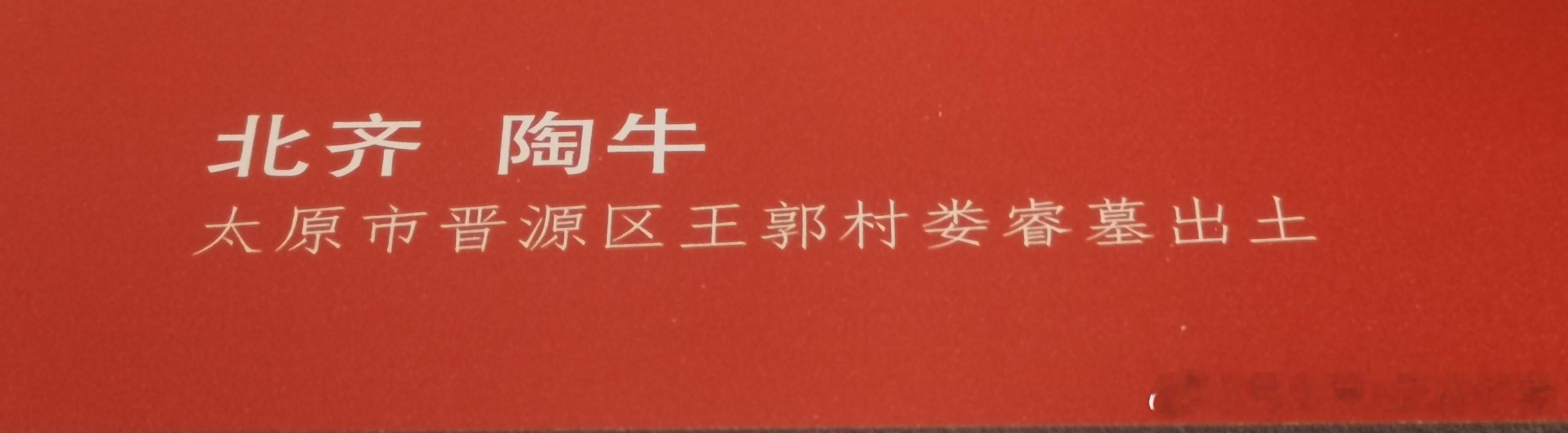 文物文物历史 北齐陶牛 
