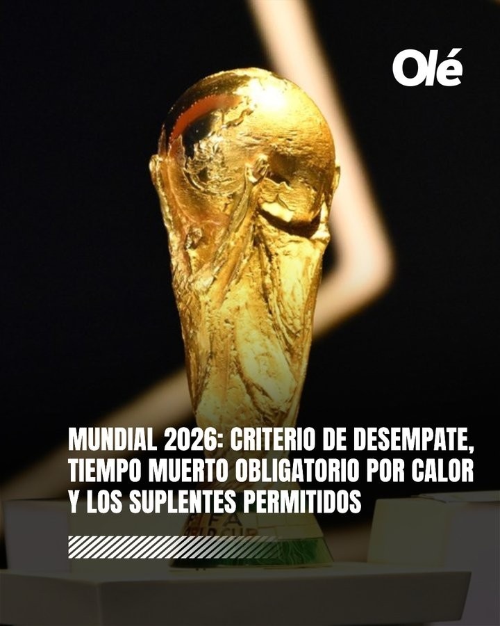 2026世界杯细则：同分优先看胜负关系 可进行补水 最多带26人参赛