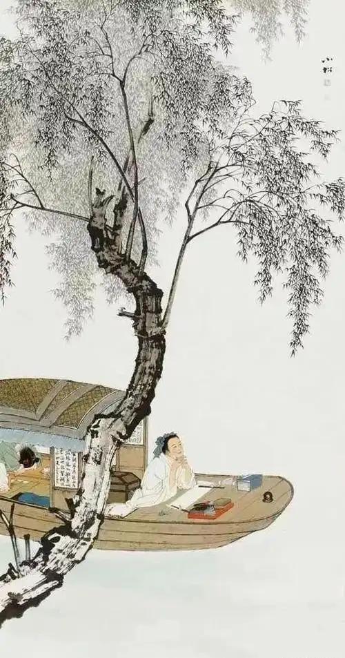 上联：移舟换景江南水
下联：[玫瑰]

网络图片/诚谢侵删
