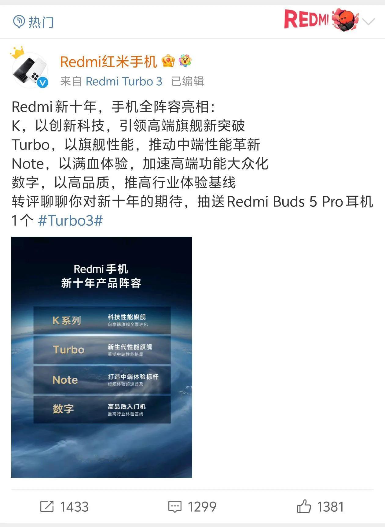 Note之上，K之下，红米Turbo这个定位有点次旗舰的味道了，搭载8系U是铁定