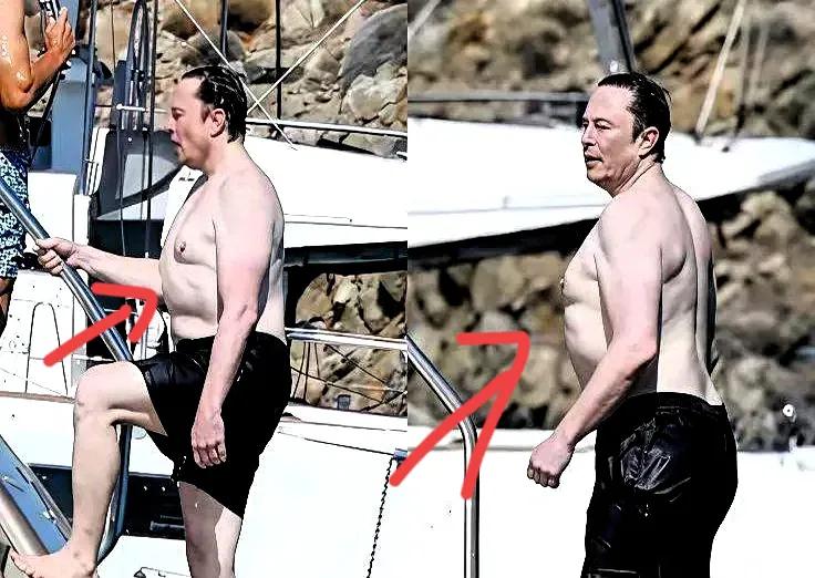 盯着马斯克那张海边半裸照看了许久，这绝对不是什么自然健身的产物。
那种诡异的“桶