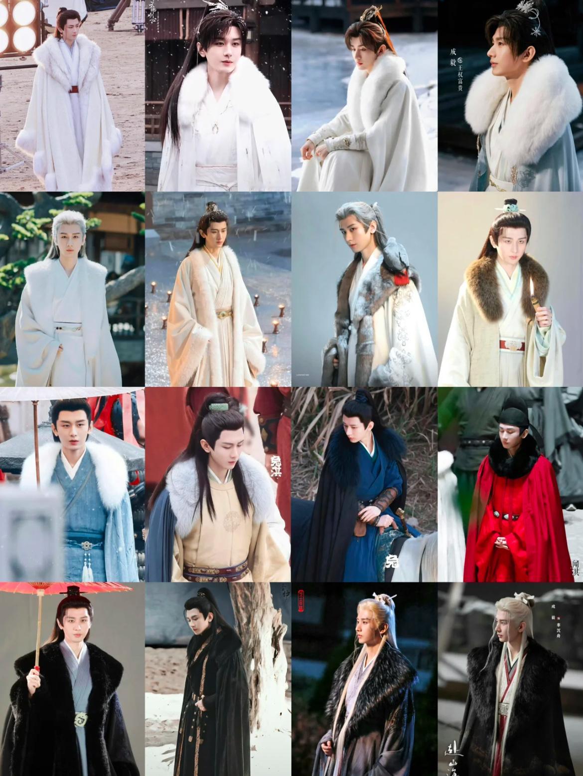 原来ee穿了这么多款裘皮大氅每一件都好好看