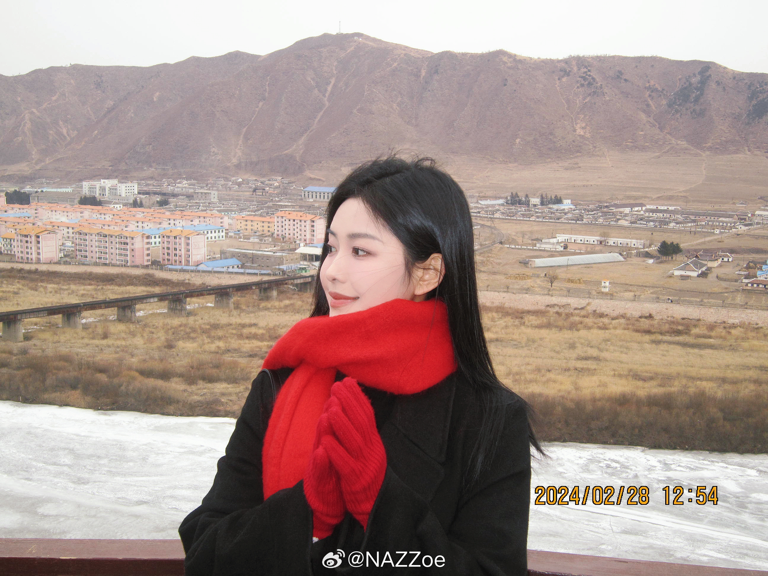 我在图们，______。 ​​​