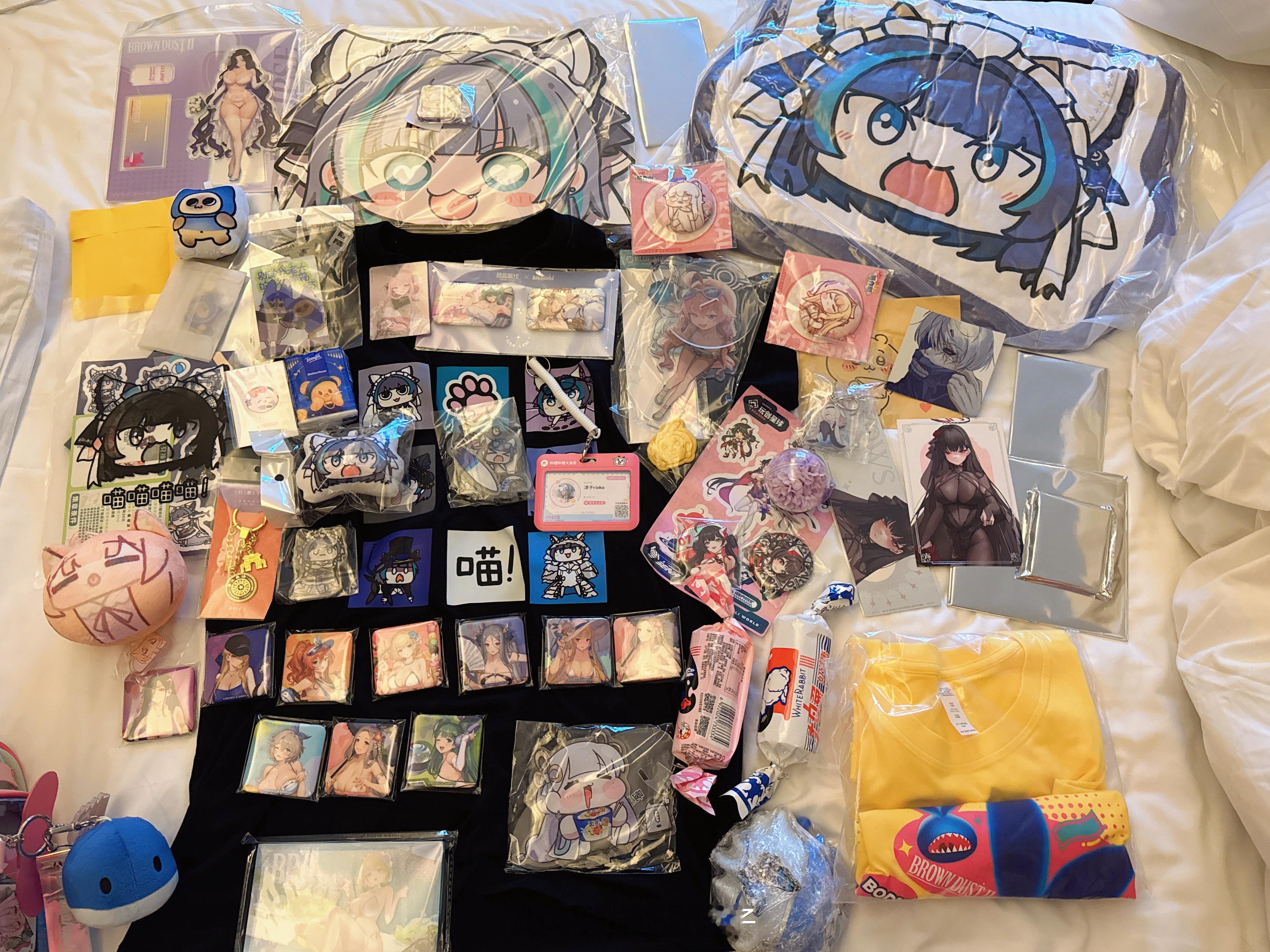 bilibiliworld 《漫展展后必备节目》😋bw三天收到的各种无料+亲友