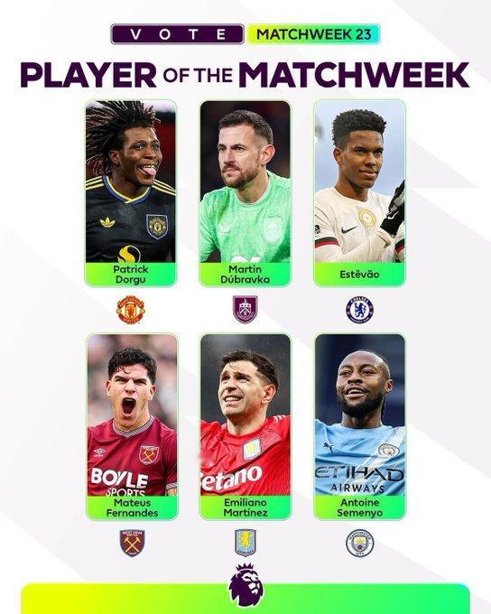 多尔古已获得英超联赛本轮最佳球员提名。 