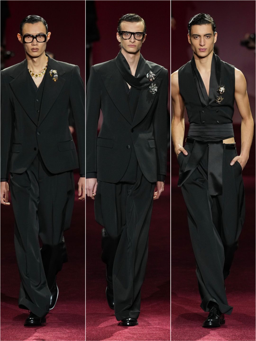 D&G2025秋冬米兰男装周PAPARAZZI从白天的休闲服装，到适合特殊场合的