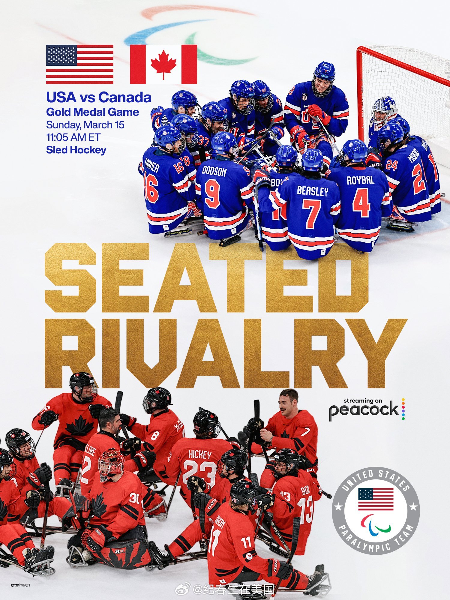 🇺🇸🇨🇦 最近三站加拿大全败。周日还有一个残奥会冰球决赛。2026世界棒