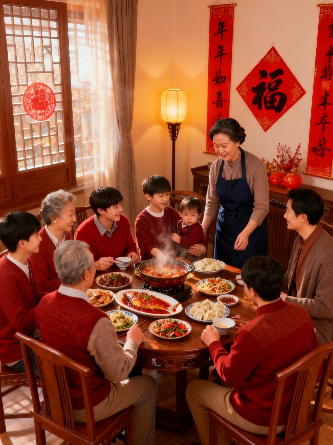 ❤️ 新的一年，愿爸妈的皱纹慢些爬上眼角，孩子的笑声常绕屋梁；愿厨房飘着热汤香，