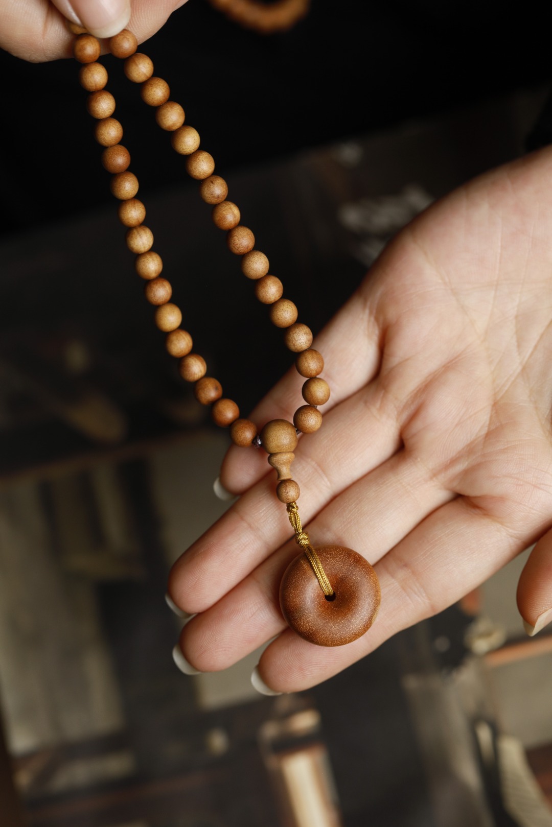 老山檀香 原创【思陌】6mm 108颗 天然老山檀香，温和雅淡，中正持平，手感细