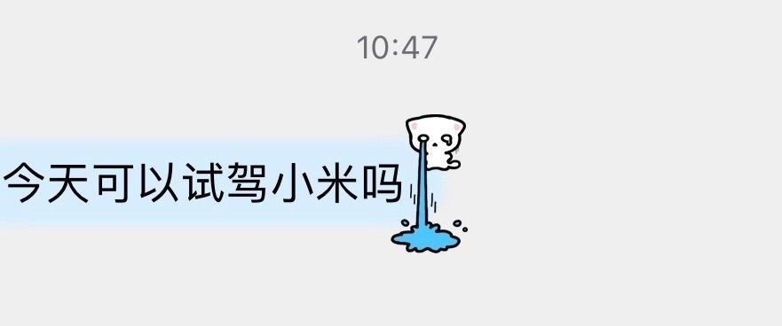 真成小米野生销售了，找我试驾来了[呆无辜] ​​​