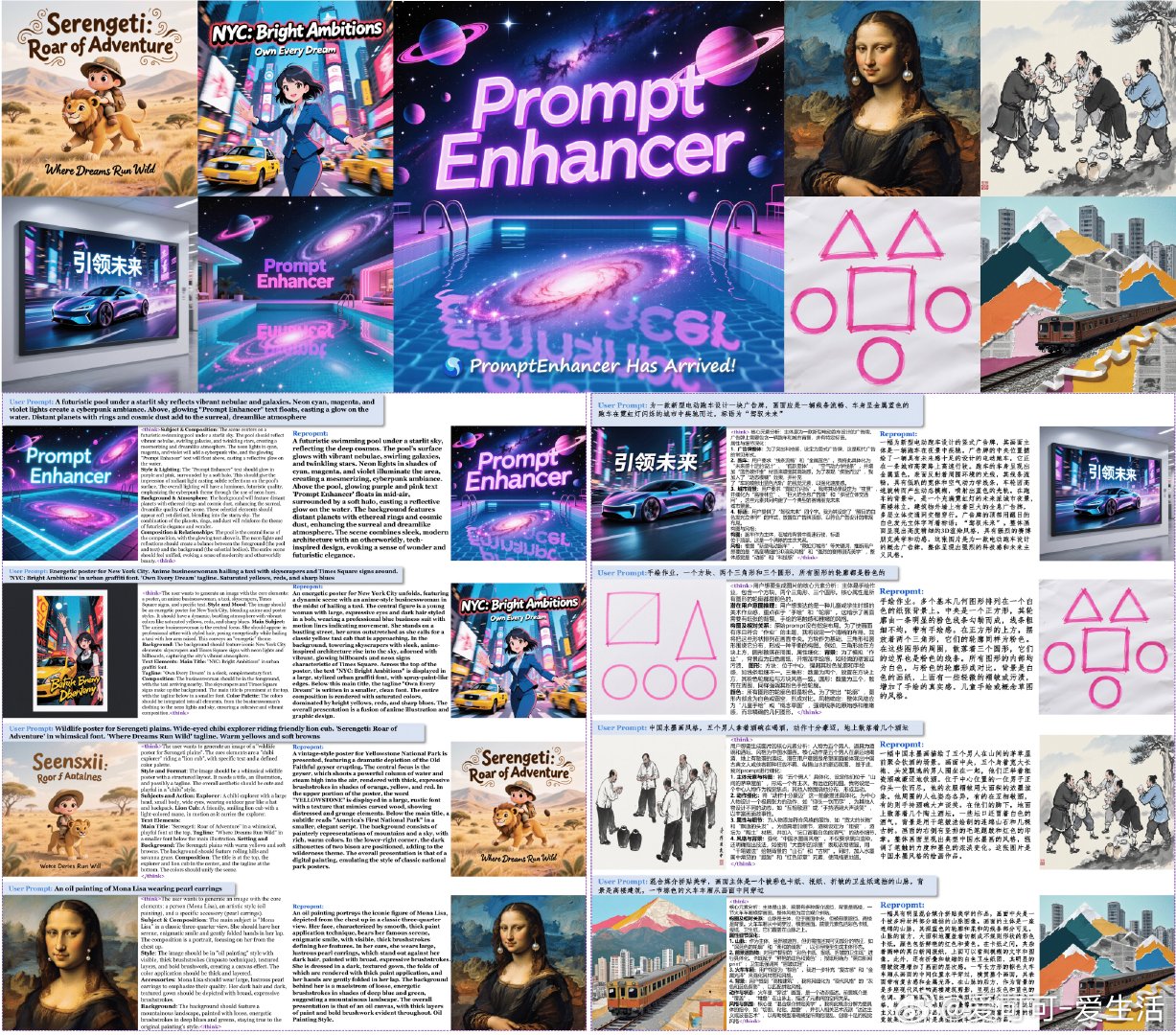 PromptEnhancer：用思维链重构文本提示，显著提升图像生成质量的利器 