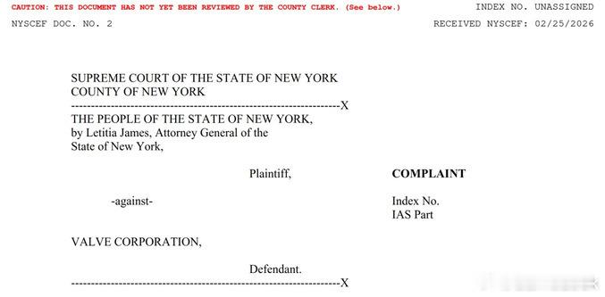 【G胖的“开箱印钞机”要停？纽约州起诉Valve，称CS2,Dota2构成非法赌