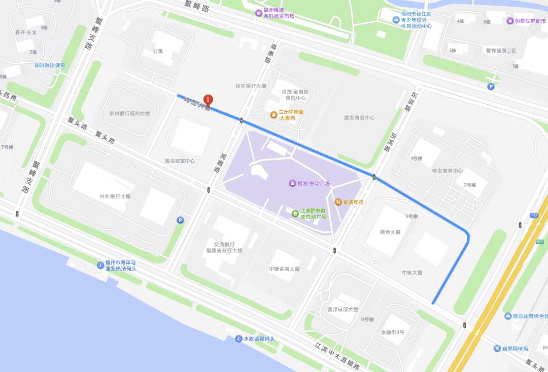 快讯！福州拟将“鸡笼洲路”更名为“吉隆路”！

吉隆路：原名“鸡笼洲路”，西起鳌