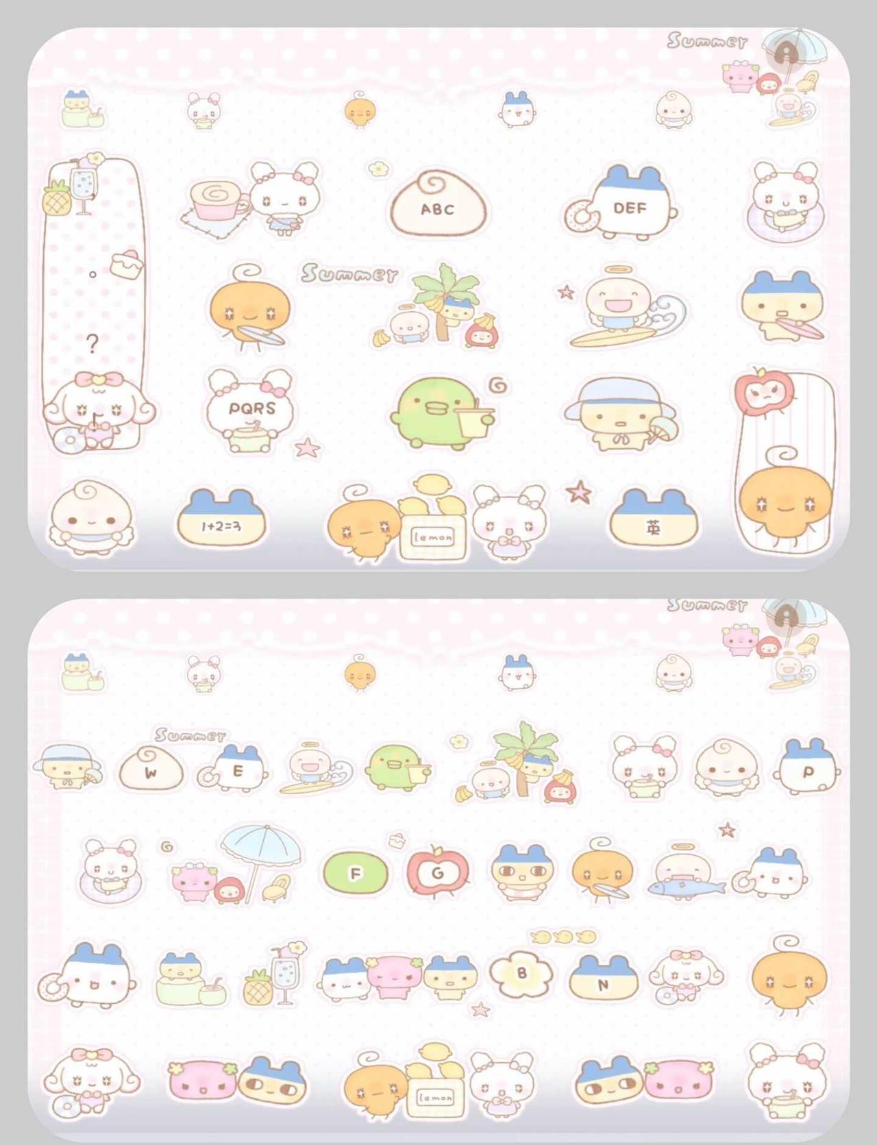 ⌨️：拓麻歌子萌
每天都要晒键盘 手机美化 拓麻歌子 输入法皮肤 美化圈