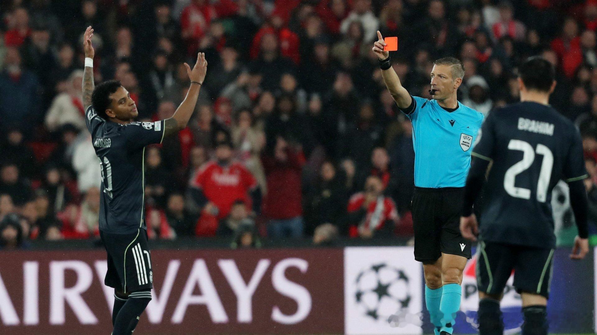 罗德里戈：“为什么我对阵本菲卡时被红牌罚下？因为我想让裁判再给一分钟比赛时间，所