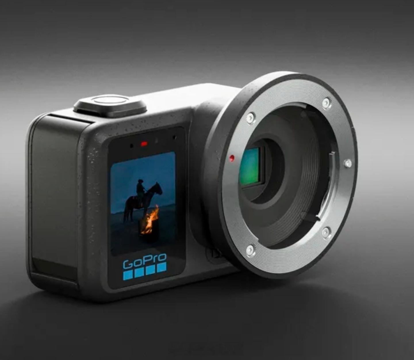 运动相机无触点外接M43镜头能想出这种逆天设计GoPro真是活不长了 