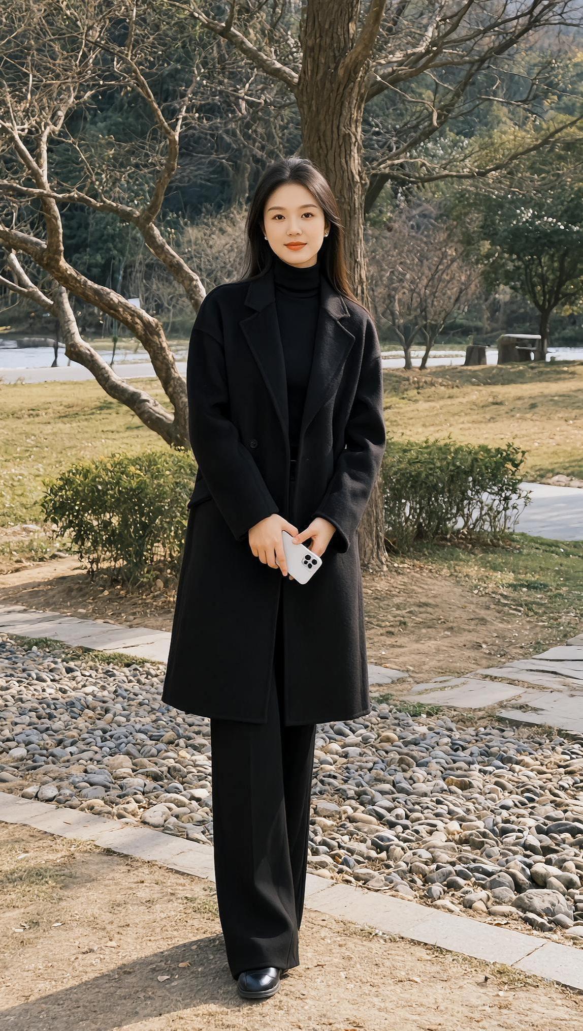 AI冬日黑系照 抖音ai创作