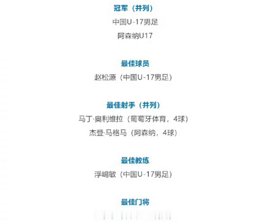 U17国足阿森纳并列冠军今天最大的足球新闻，不是谁赢了，而是没得踢——受台风“白