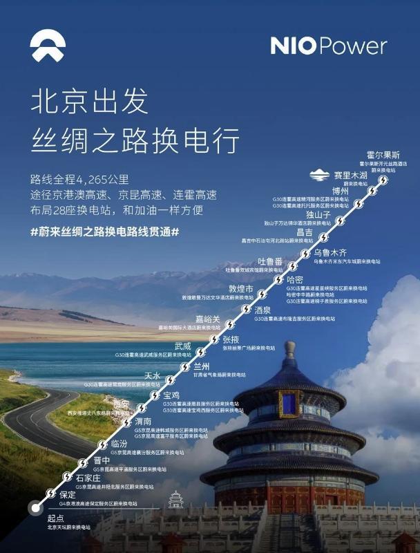 蔚来 已运营4125座换电站，组成8GWh储能网服务车主与社会。第4125座落地