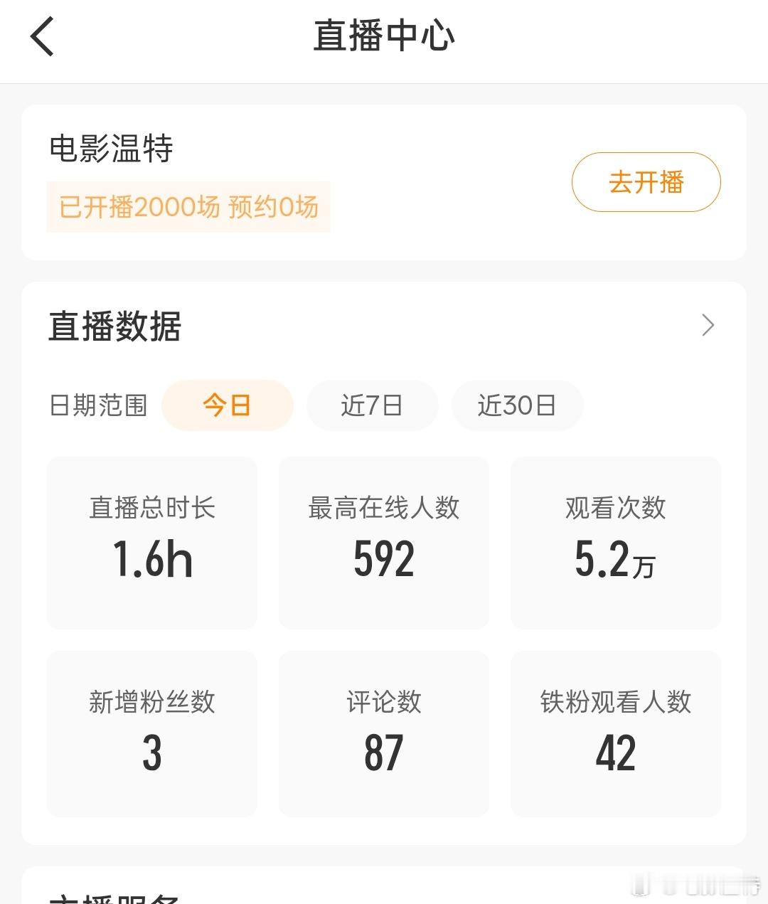 炸裂听听温特怎么说 直播间在微博已经开播2000场啦！！观看人次超1.3亿。一直