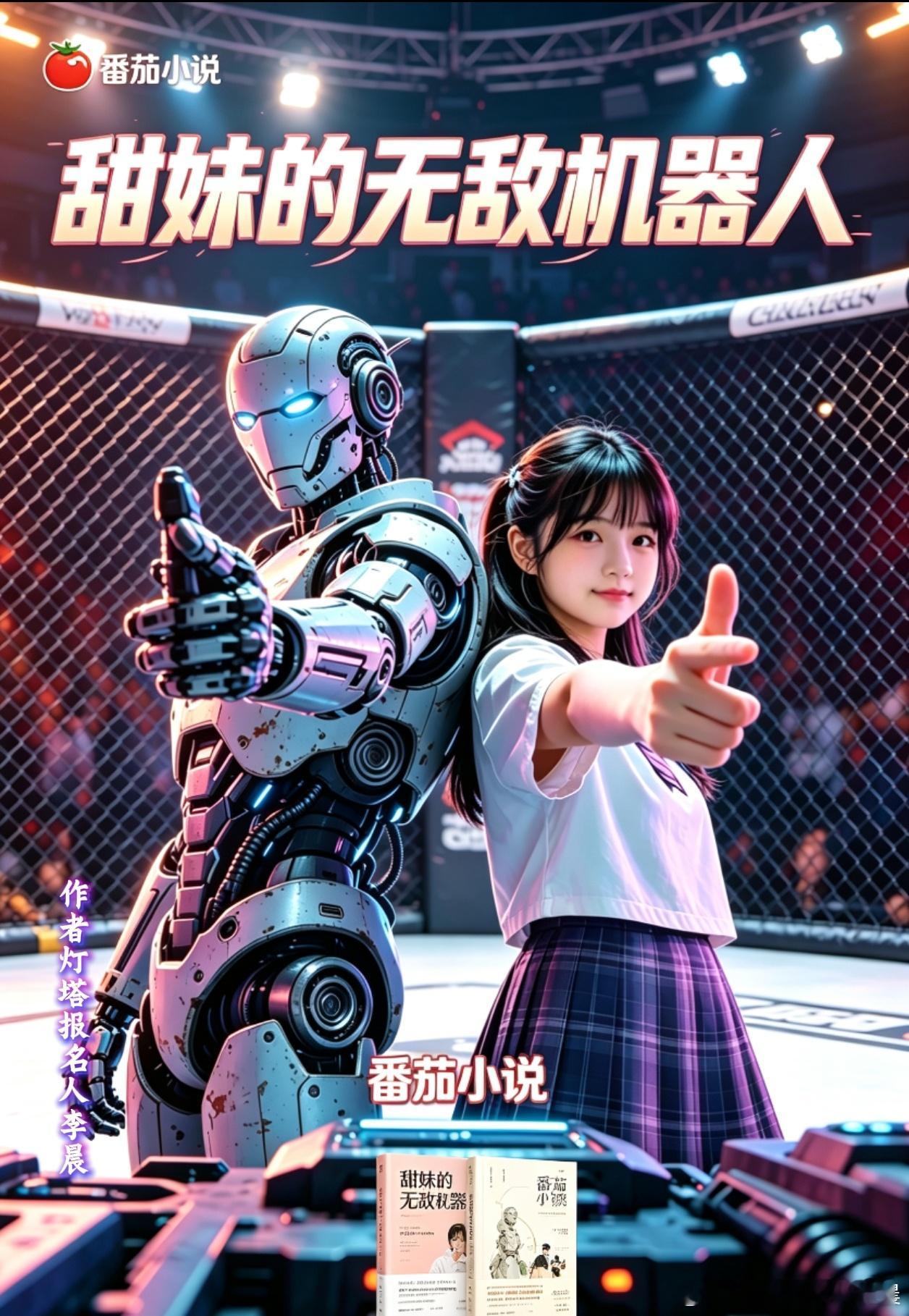 我的新网文，在创作中，甜妹的无敌机器人，科技萌妹生化怪人。悬疑。多元一体。机器人